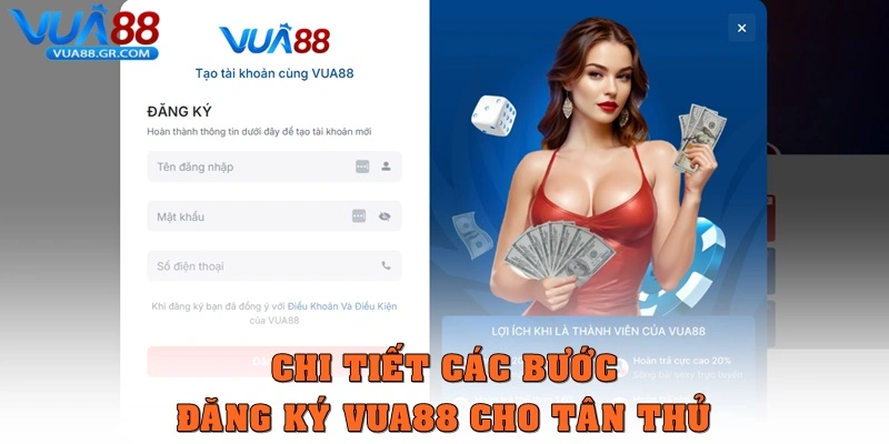 Chi tiết các bước đăng ký Vua88 cho tân thủ